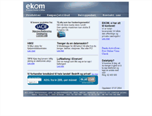 Tablet Screenshot of ekom.no